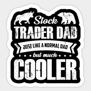 Cool Dad Loves Stocks Sticker
